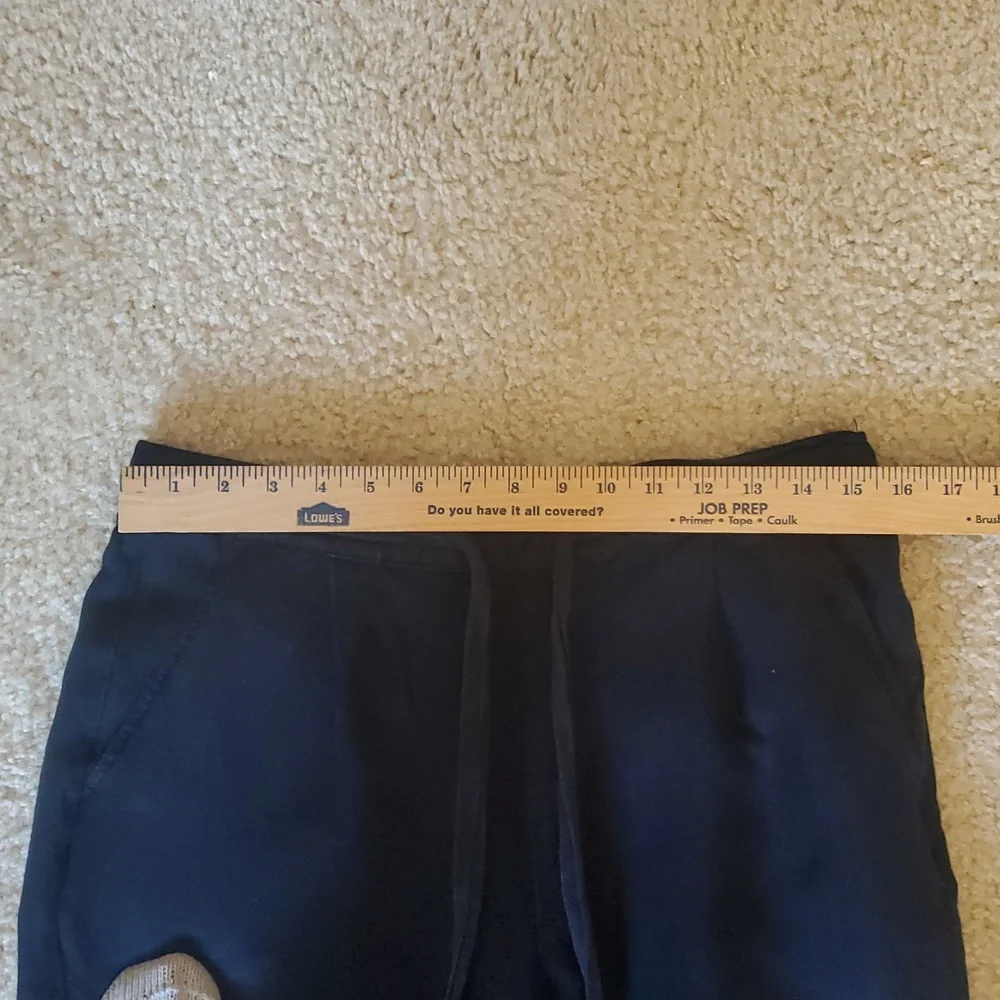 Philosophy Black Linen Blend Wide-Leg Flowy Pants Size M Medium - Picture 6 of 12